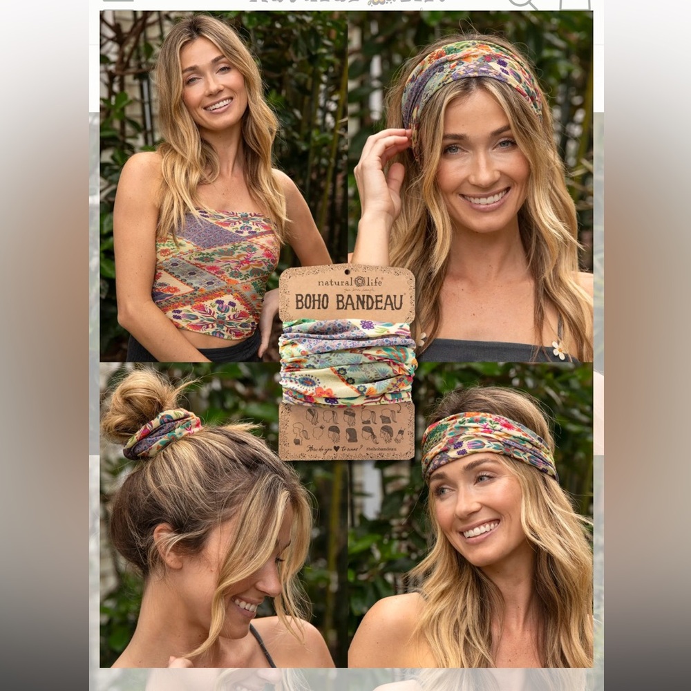 3 Natural Life Boho Bandeaus